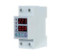 63A 220V Rail Din réglable contre les surtensions et les sous-tensions de protection de dispositif de protection relais de protection contre les surintensités utilisation domestique double affichage