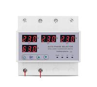 63A 3 phase 3P+N Din rail phase selector adjustable Over and Under Voltage current protection Monitor Relays Protector NWPNLXEA