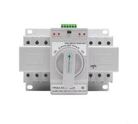 63A Commutateur automatique Dual Power pour générateur, commutateur d'alimentation avec protection contre les surcharges, version ignifuge pour une alimentation sans interruption, convient pour 2P/3P