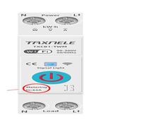 63A TUYA WiFi Smart Switch 1P Disjoncteur Compteur D'énergie KWh Compteur D'énergie Minuterie Relais MCB Interrupteur Télécommandé Smart Life (32A)
