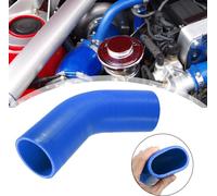 63mm 2.5" ID 45 Degré Silicone Voiture Réducteur Tuyau Coupleur Tube Bleu