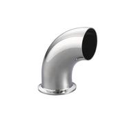 63mm Pipe OD Butt Weld x 2.5" Tri Clamp SUS 316L Stainless Steel 90 Degree Elbow Pipe Fitting Home Brew Beer Wine