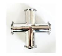 63mm Pipe OD x 2.5" Tri Clamp Cross 4 Ways Splitter SUS 304 Stainless Fitting Homebrew Beer Wine