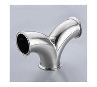 63mm Pipe OD x 2.5" Tri Clamp Y-Shaped Elbow 3 Way SUS 304 Stainless Fitting Homebrew Beer Wine Diary Product