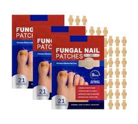 63PC Fungal Nail Patches, Pansements Antimycosiques pour les ongles, Patches de réparation des ongles fongiques, Réparer abîmés patches antifongiques ongle pieds, Pour hommes et femmes
