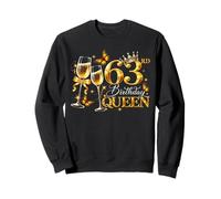 63rd Birthday Queen 63 and Fabulous 63 Years Old Women Girls Sweatshirt