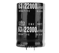 63V 22000μF Aluminum Electrolytic Capacitor 105°C | High Temp Tolerant & Rupture - Protected | Standard (SN) Terminal for Electrical Systems/Amplifiers/Industrial Controls