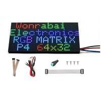 64×32 2048 RGB Full-Color LED Matrix Panel, 4mm Pitch 64×32 Pixels, Adjustable Brightness Compatible with Raspberry Pi 5/4B/3B/Zero/Zero W/Zero 2W/Pico W/Pico 2W, ESP32, etc.