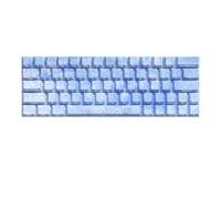 64/74 touches transparentes imprimées latérales bleu glacier hauteur originale sublimations clavier rétroéclairé pour claviers mécaniques