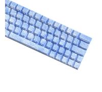 64/74Touches Customs Ice Blue Keycaps Set Side Print Backlit Keycaps For 61/64/68 Mécanique Keycaps Ice Blue