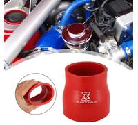 64-76mm 2.52"-2.99" Diamètre Interne Droit Silicone Tuyau Tube Rouge pour Voiture