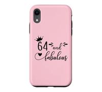 64 and Fabulous Women 64th Birthday Sixty Four Fabulous 64 Coque pour iPhone XR