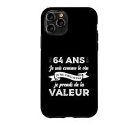 64 Ans Je suis comme Le Vin Humour Anniversaire Cadeau Drôle Coque pour iPhone 11 Pro