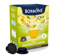 64 Capsules A Modo Mio Caffè Borbone Tisane Gingembre et Citron Boissons Soluble