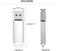 64 GB USB Flash Drive 64 GB Pen Drive USB 2.0 Memory Stick 64 GB Thumb Drive for PC,Silver