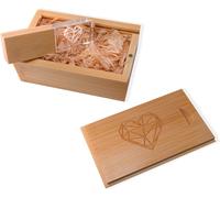 64 GB Wood and Crystal USB Flash Drive-Premium USB 3.0-Wedding Pendrive-Personalised USB-Photographer-Videographer-Professional Memory-USB Flash Drive Storage-Pen Drive Communion-USB