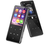 64 Go Lecteur MP3 Bluetooth 5.3, lecteurs mp3 et mp4 Portable mp3 Enfant avec Haut-Parleur intégré, baladeur Enfant avec Radio FM, enregistreur, Pédomètre,Livre électronique et écouteurs Inclus