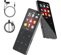 64 Go Lecteur Mp3 Bluetooth 5.3 Portable Music Lecteurs Mp3 Et Mp4 Baladeur Mp3 Enfant Avec Écouteurs La Radio Fm, Les Images, Les Enregistrements, Les Livres Électroniques, Le Podomètre, Hifi