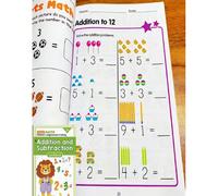 64 pages Cahier d'exercices d'addition et de soustraction dans les limites de 10, pratique de mathématiques préscolaires, problèmes d'arithmétique, calcul mental, réflexion logique, entraînement amusa