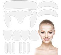 64 Patchs Faciaux En Silicone, Réutilisables, Doux Et Confortables, Patch Gel Anti-rides, Réduisent Entre Les Rides Des Sourcils Et Les Rides Riantes, Le Front, Les Joues, Les Lèvres, Les Yeux, Le Cou