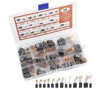 64 Pièces Balais de Charbon Machine Electrique Brosses Carbone-13 Tailles | UYUYong Brosses de Carbone pour Ponceuses Charbon Moteur Dureté Elevée pour Meuleuse D'angle Scies etc. Outils électriques