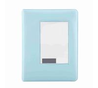 64 pochettes 3 pouces mini album photo PVC de haute qualité stockage durable pour 7s 8 25 50s 90 photos design à la mode bleu rose 15x11.5x2.5cm (Bleue)