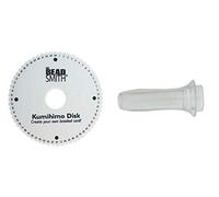 64 Slot Kumihimo Disk Plus Clear Kumihimo Handle.for use with up to 40 Strings! Extra Thick Foam for fine Threads, Wire & Beaded Kumihimo