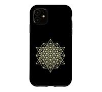 64 tétraèdres géométrie sacrée 2D Coque pour iPhone 11