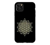 64 tétraèdres géométrie sacrée 2D Coque pour iPhone 11 Pro Max