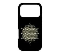 64 tétraèdres géométrie sacrée 2D Coque pour iPhone 17 Pro