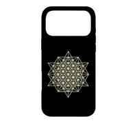 64 tétraèdres géométrie sacrée 2D Coque pour iPhone 17 Pro Max