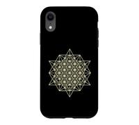 64 tétraèdres géométrie sacrée 2D Coque pour iPhone XR