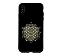 64 tétraèdres géométrie sacrée 2D Coque pour iPhone XS Max