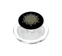64 tétraèdres géométrie sacrée 2D PopSockets PopGrip pour MagSafe