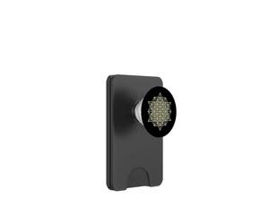 64 tétraèdres géométrie sacrée 2D PopSockets PopWallet pour MagSafe