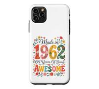 64 Year Old Made in 1962 Retro Floral 64th Birthday Women Coque pour iPhone 11 Pro Max