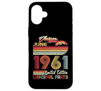 64 Years Old Retro Vintage June 1961 64th Birthday Coque pour iPhone 16 Plus