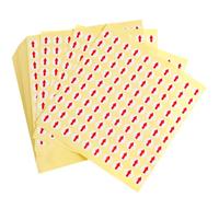 6400 Pièces Étiquettes Adhésives Flèche Rouge Rondes 10mm | Indicateur de Défaut, Tri Industriel, Usage Bureau et Atelier, Économie de Coûts, Lot Pratique Couleur Aléatoire