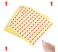 6400 Pièces Étiquettes Adhésives Rouges Flèche 10mm, Papier | Indicateur de Défaut Produit, pour Atelier de Réparation et Bureau, Autocollants Ronds, Stick Couleur Aléatoire