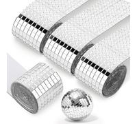 6400 Pièces Mini Carreaux de Mosaïque Miroir, 5 * 5mm Carreaux Mosaïque Carrés Acrylique, Autocollant Mural Miroir en Verre, Autocollant Mosaique Acrylique pour Disco Bricolage Artisanat Décoratio