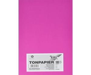 [6423] folia Paquet 100 Papier Couleur A4, 130 g Rose vif