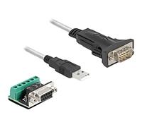 64268 Convertisseur USB-RS485 D-Sub 9pin Mâle,USB A Mâle 1m DELOCK