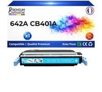 642A CB401A Toner Cyan Compatible pour HP Color LaserJet CP4005 7500 Pages