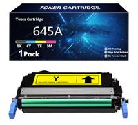 645A Remplacement de Cartouche de Toner pour HP 645A C9730A C9731A C9732A C9733A pour HP Color LaserJet 5550 5550dn 5550n 5550dtn 5550hdn 5500 5500dn 5500n 5500dtn 5500hdn,Y-1 Pack