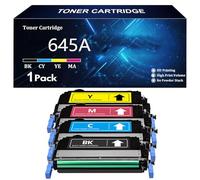 645A Remplacement de Cartouche de Toner pour HP 645A C9730A C9731A C9732A C9733A pour HP Color LaserJet 5550 5550dn 5550n 5550dtn 5550hdn 5500 5500dn 5500n 5500dtn 5500hdn,4 Color-4 Pack