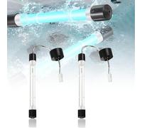 6472-841 Lot de 2 ampoules UV de rechange pour piscine et spa compatibles avec le système de purification d'eau Sundance Hot Tub Spas, assemblage complet avec joint et connecteur