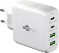 64818 Usb-C Pd Chargeur Rapide Multiport 4 Ports (68W) / 2X Usb-A 2X Usb-C Entrée/Power Delivery/Adaptateur Secteur Pour Câble Charge Iphone Et Autres Téléphones/Blanc