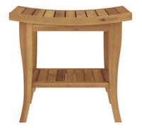 [64824]Table d'appoint de salle de bain 50x35x45cm bois de teck solide Poids:6.25 Kg
