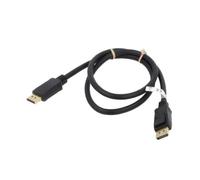 64845 Câble DisplayPort 2.0, HDMI 2.1 1m Noir Goobay