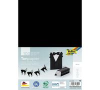 [6490] folia Pack 100 Feuilles Papier de Couleur A4 130g Noir